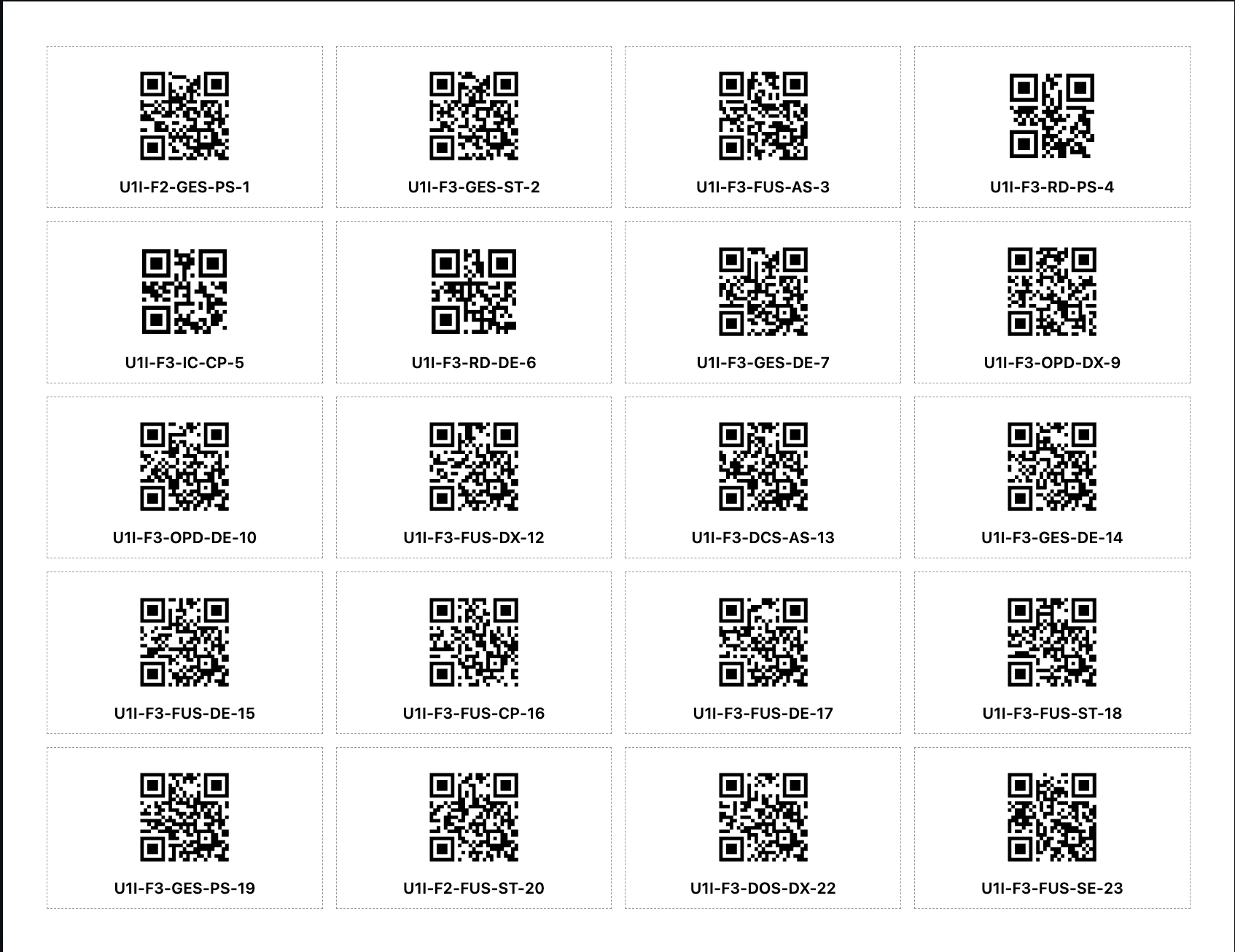 Asset QR tagging